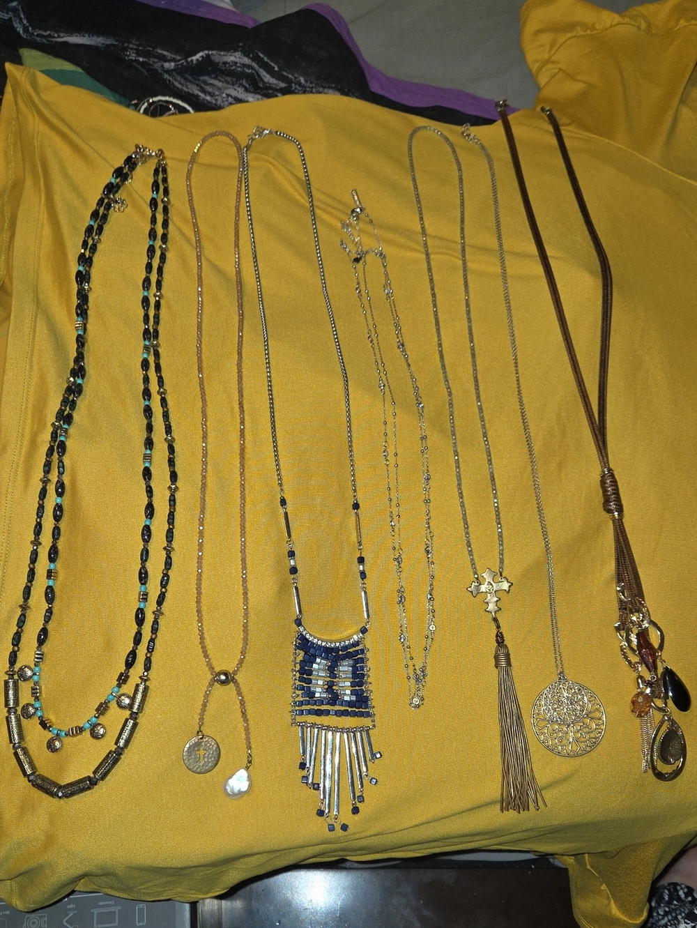 Lot Of 7 Long Necklaces